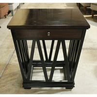 Stanley Furniture Black & Walnut Accent Table