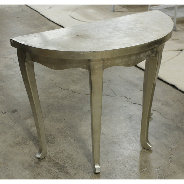 Silver Gilt Demilune Table