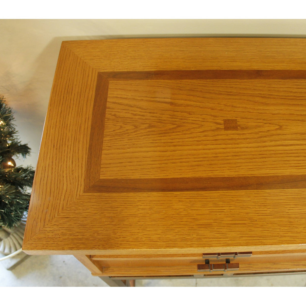 Stanley Furniture Inlaid Wood & Metal Sideboard