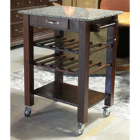 Kitchen Island w/Granite Top