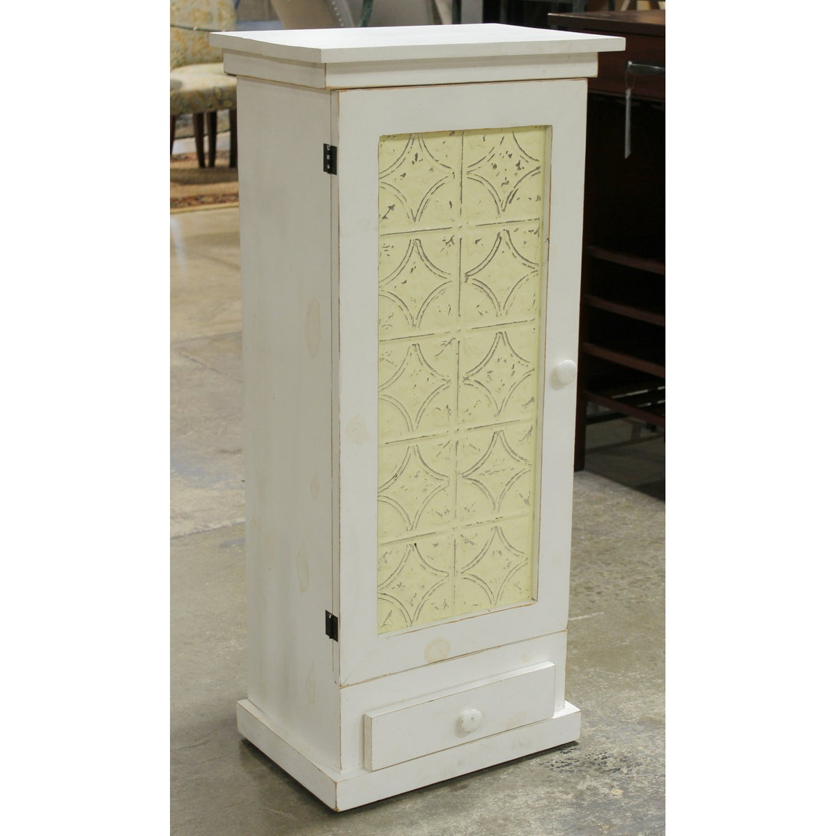 White Accent Cabinet