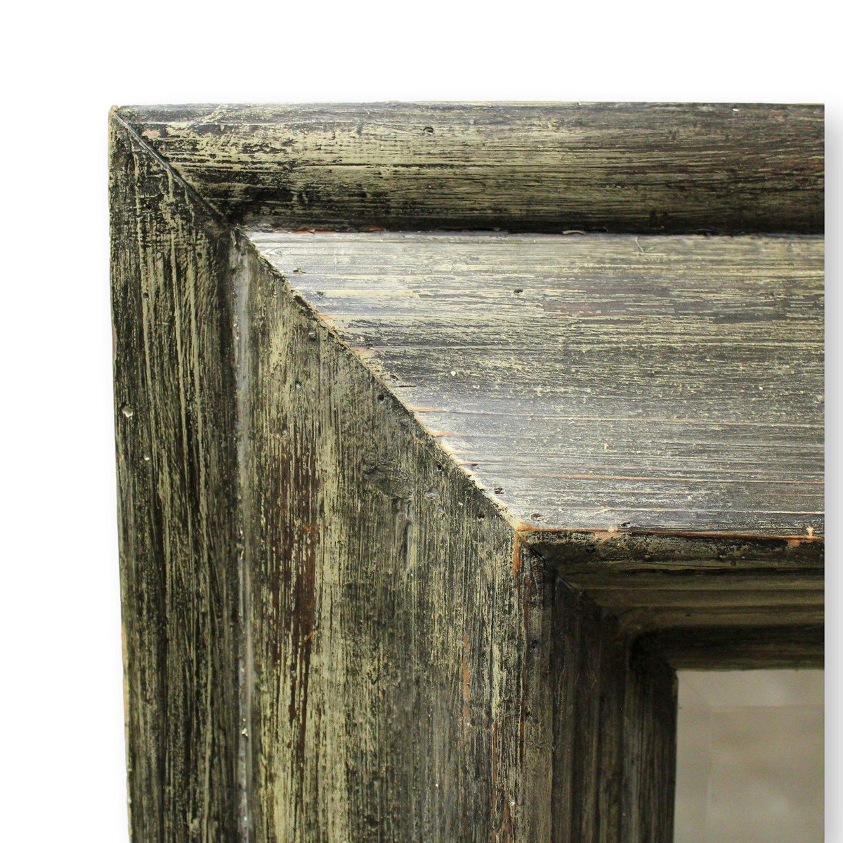 Graywashed Rustic Rectangular Mirror