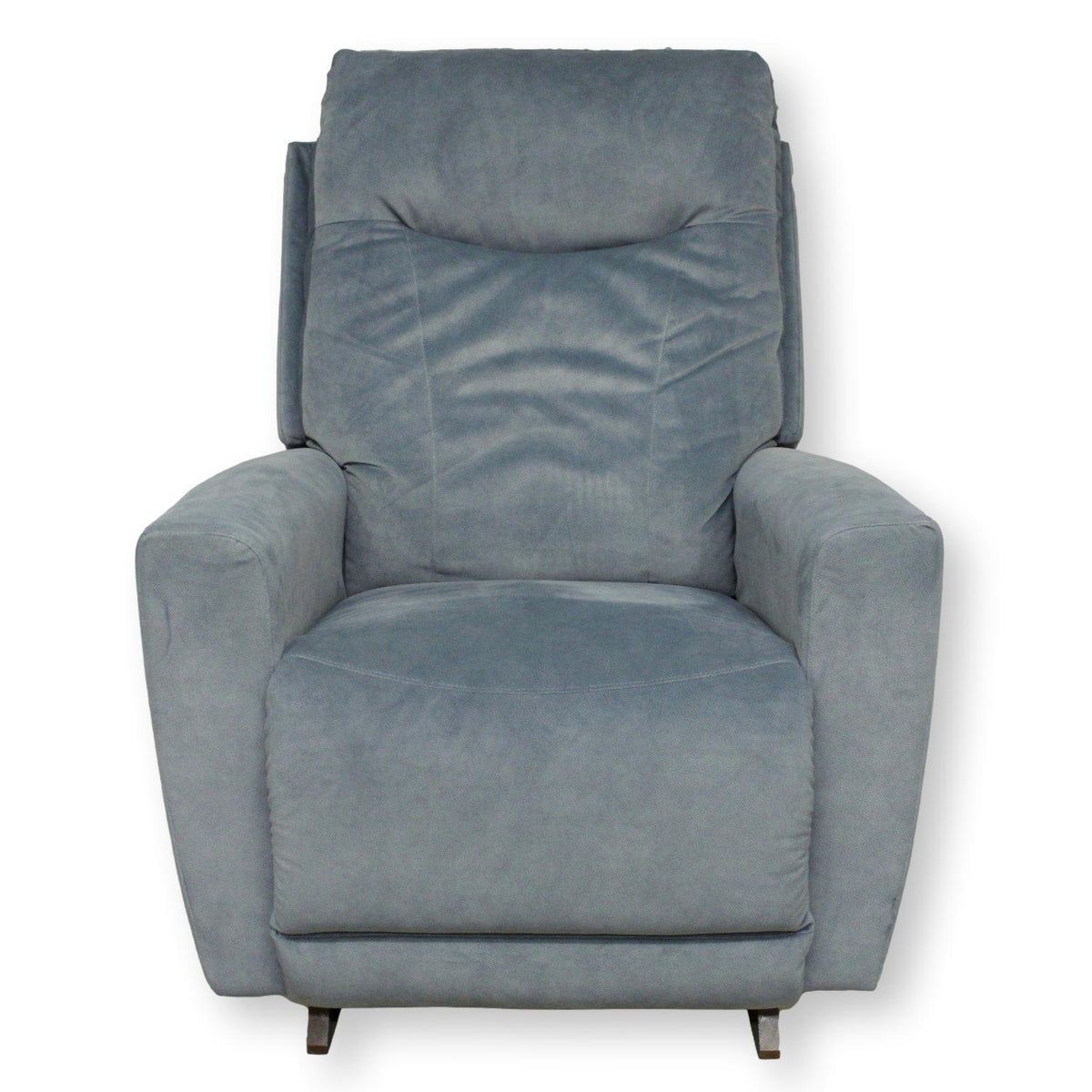 La-Z-Boy Light Blue Rocking Power Recliner w/Adj. Headrest