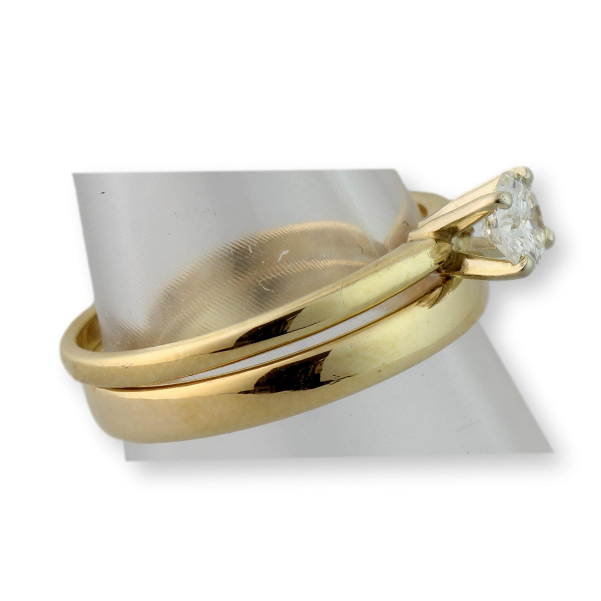 .35ct Round Brilliant Diamond 14K Gold Wedding Ring Set