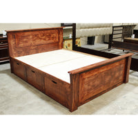 Queen Platform Bed w/Storage