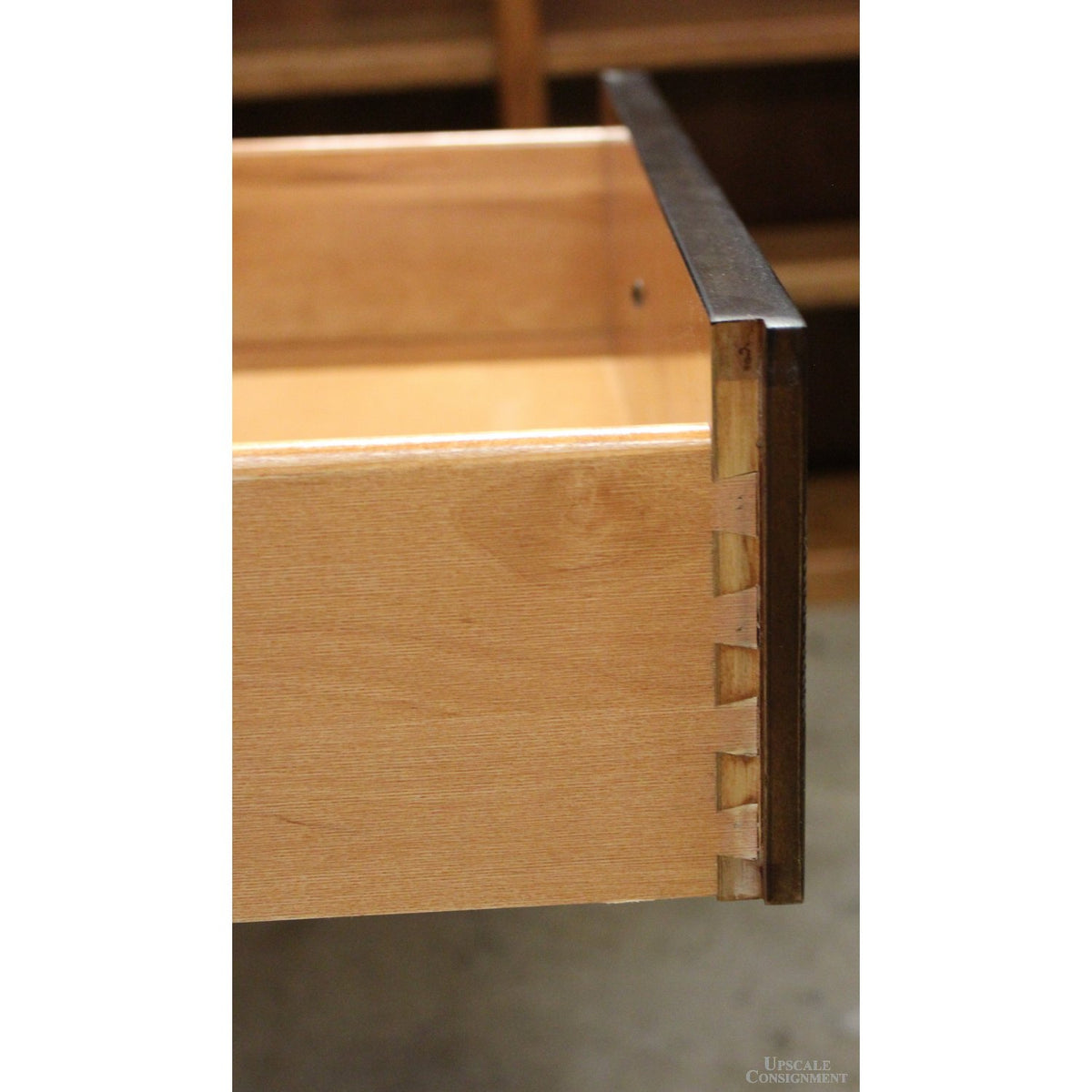 Fine Furniture Burlwood Parquet Top Side Table