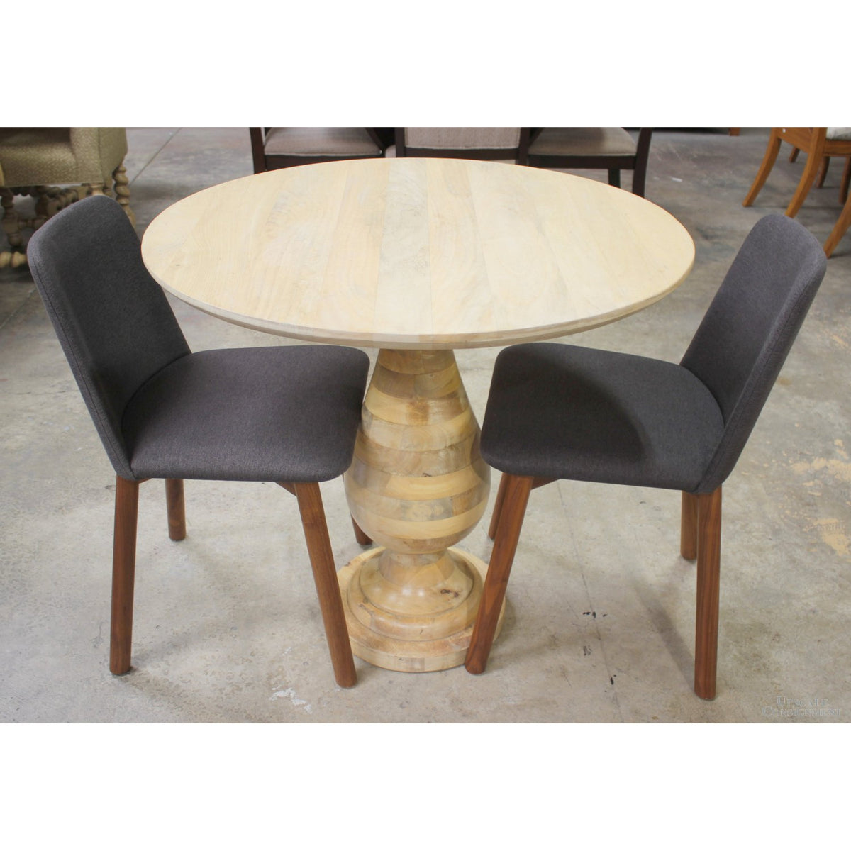 West Elm Natural Bistro Table w/2 Chairs