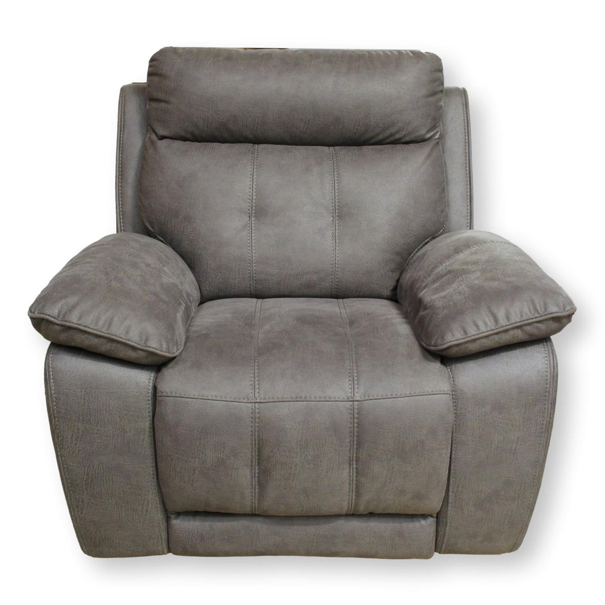 Voilino Dark Gray Power Recliner w/Adj. Headrest