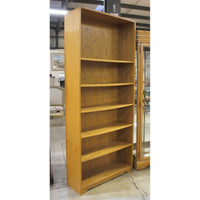 Smith Brothers 84'' Oak  Bookshelf