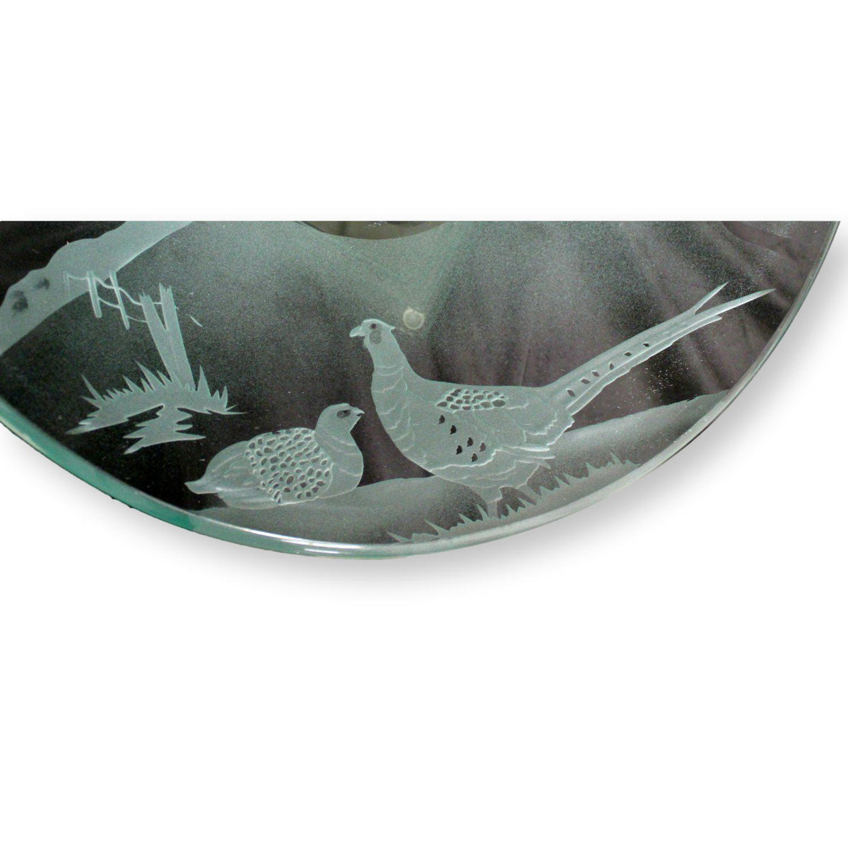Etched Pedestal Bowl