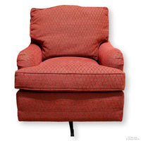 Jessica Charles Red Swivel Chair