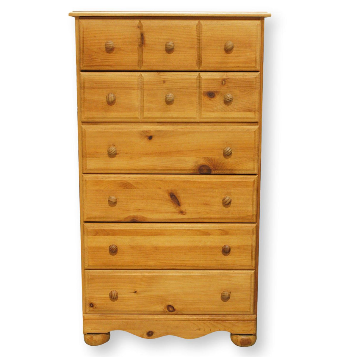 6 Drawer Pine Chest of Drawers