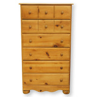 6 Drawer Pine Chest of Drawers