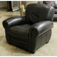 Black Leather Club Chair