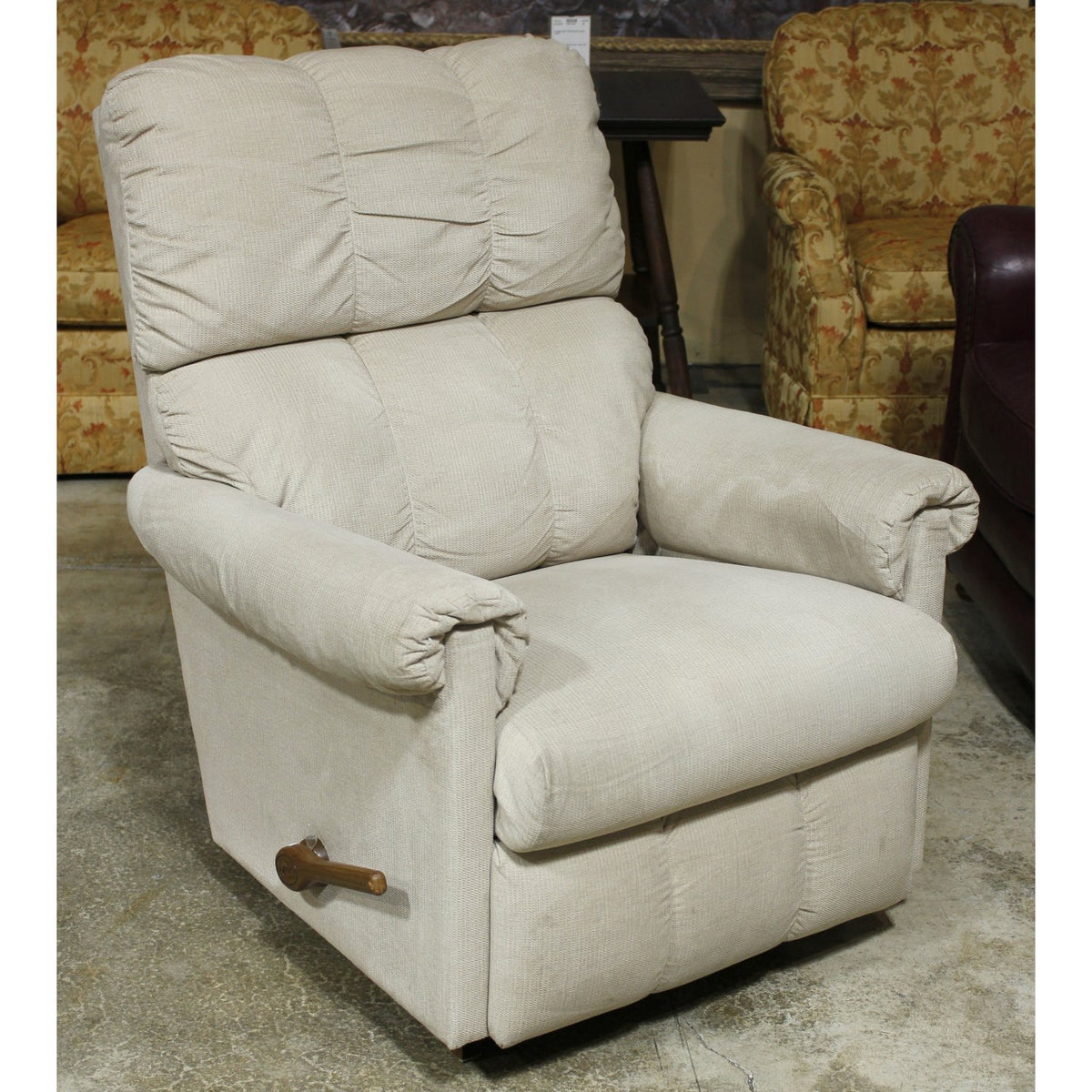 La-Z-Boy Beige Swivel Rocking Recliner