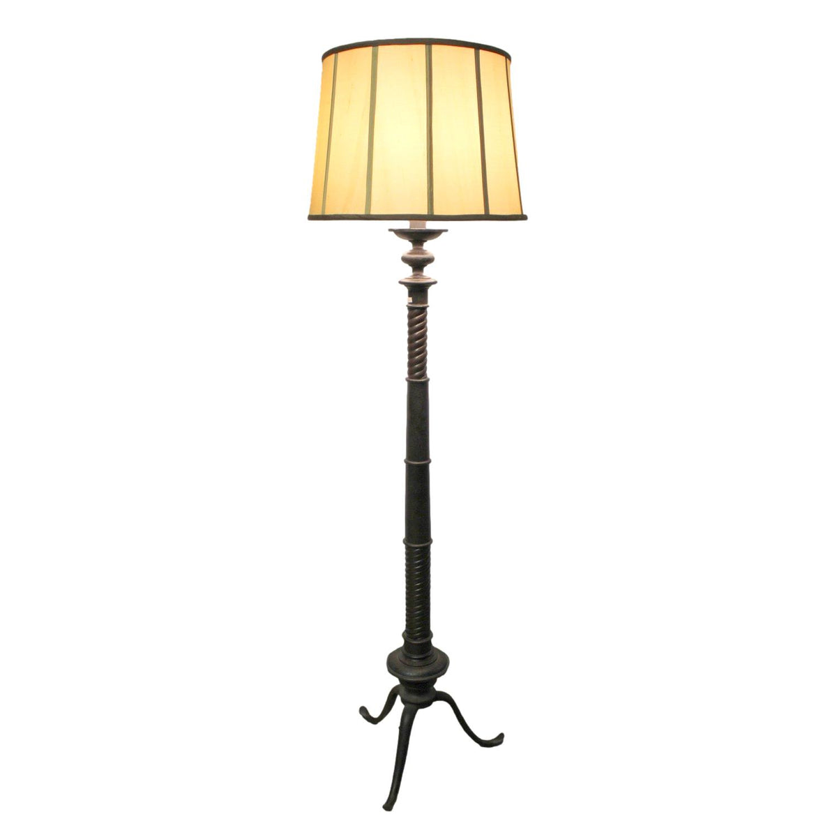 Iron & Wood Floor Lamp