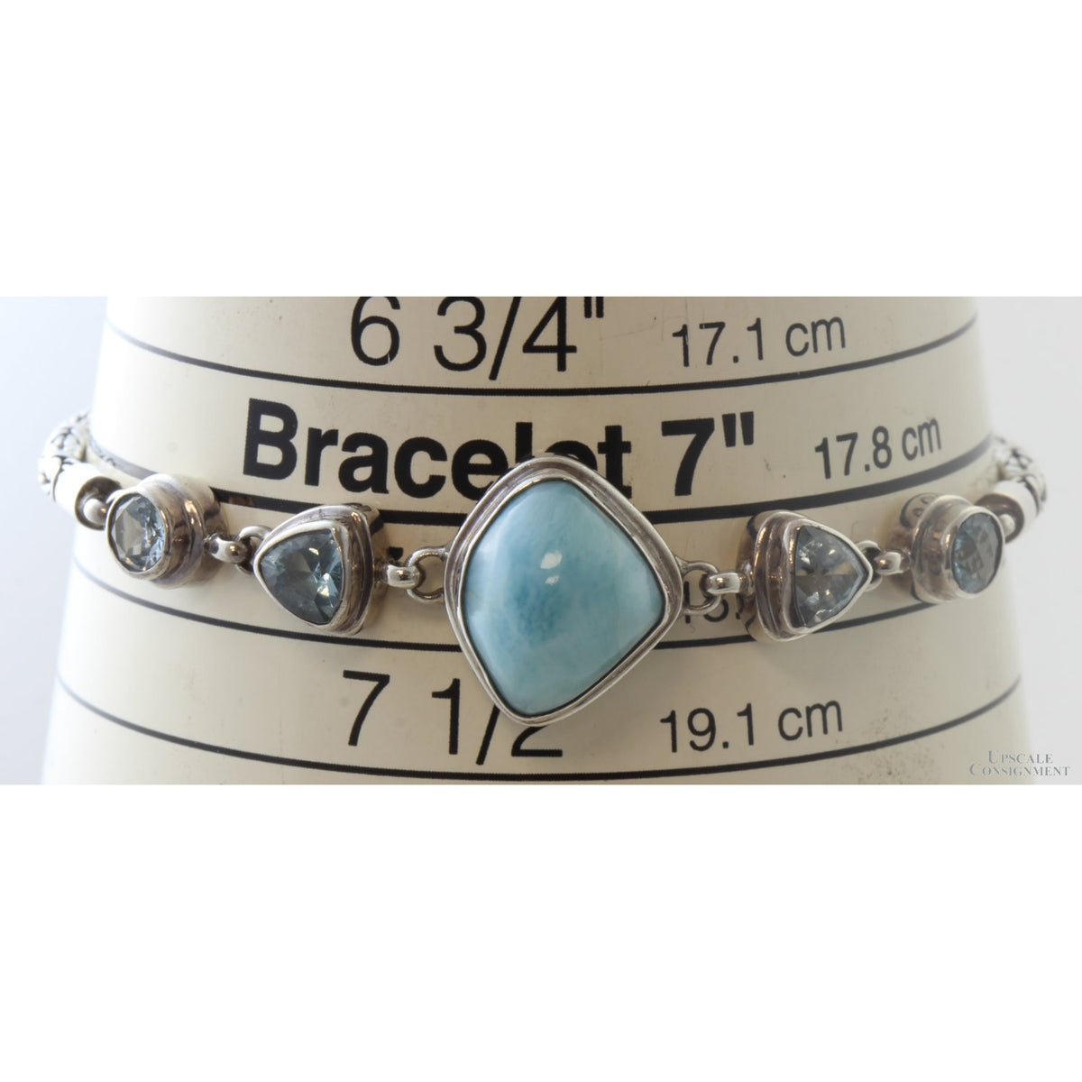 Starborn Larimar Blue Topaz White Topaz Pearl Sterling Silver Suite