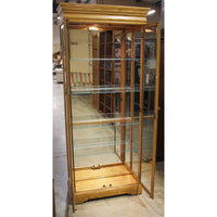 Howard Miller Oak Curio Cabinet