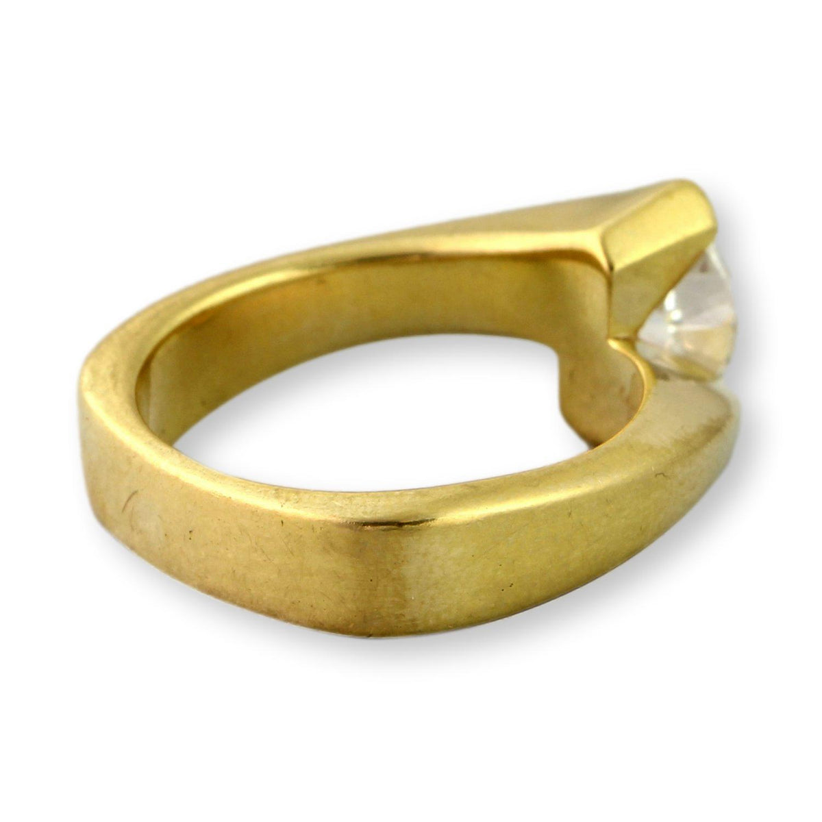 0.96ct Marquise Diamond Ring in 18K Yellow Gold – G VS2 IGI Graded, Custom Mounting