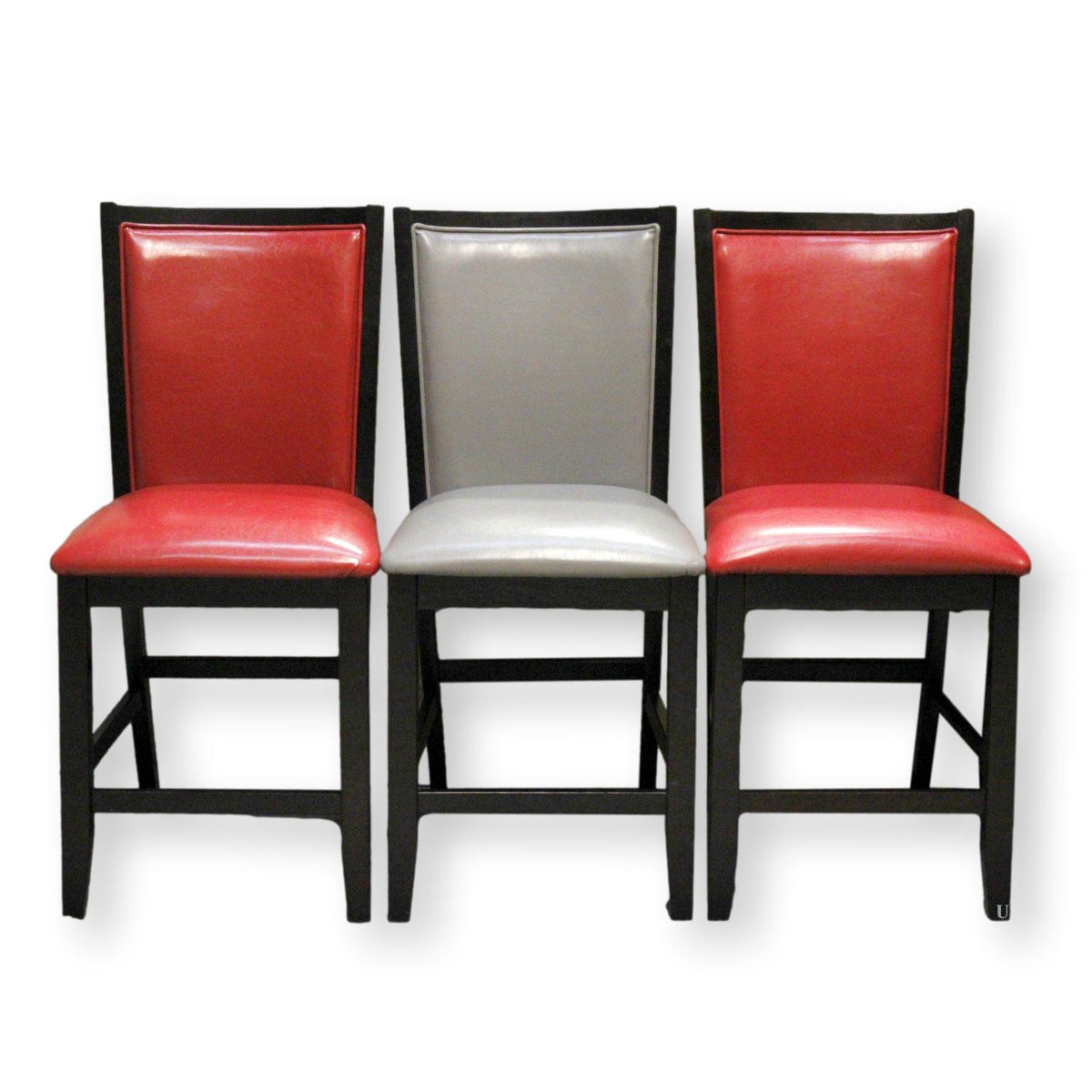 Ashley Trio of Modern Vinyl Counter Stools