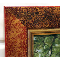 Framed Original Oil Painting - Elephants