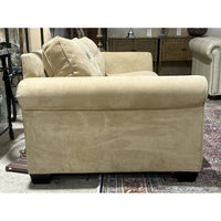 Pottery Barn Tan Micro-Suede Sofa