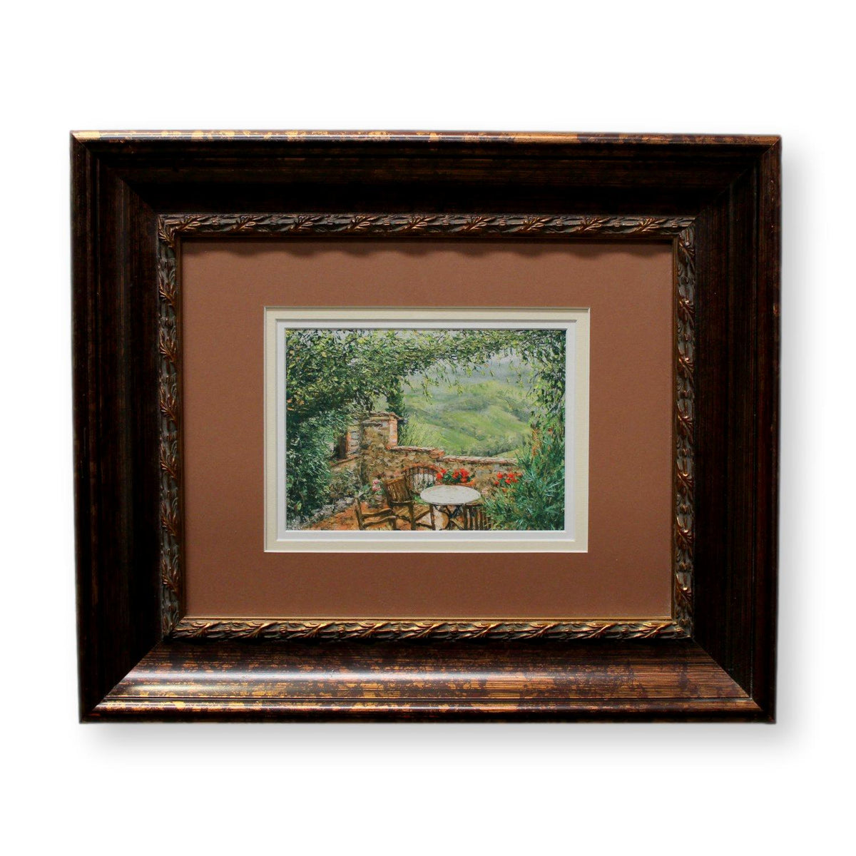 Watercolor Print - Garden Patio