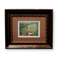 Watercolor Print - Garden Patio