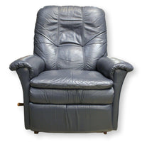 La-Z-Boy Blue Leather Rocking Recliner