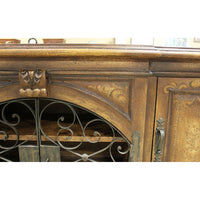 Accents of Salado Rustic Mediterranean Sideboard w/Scrolling Iron Doors