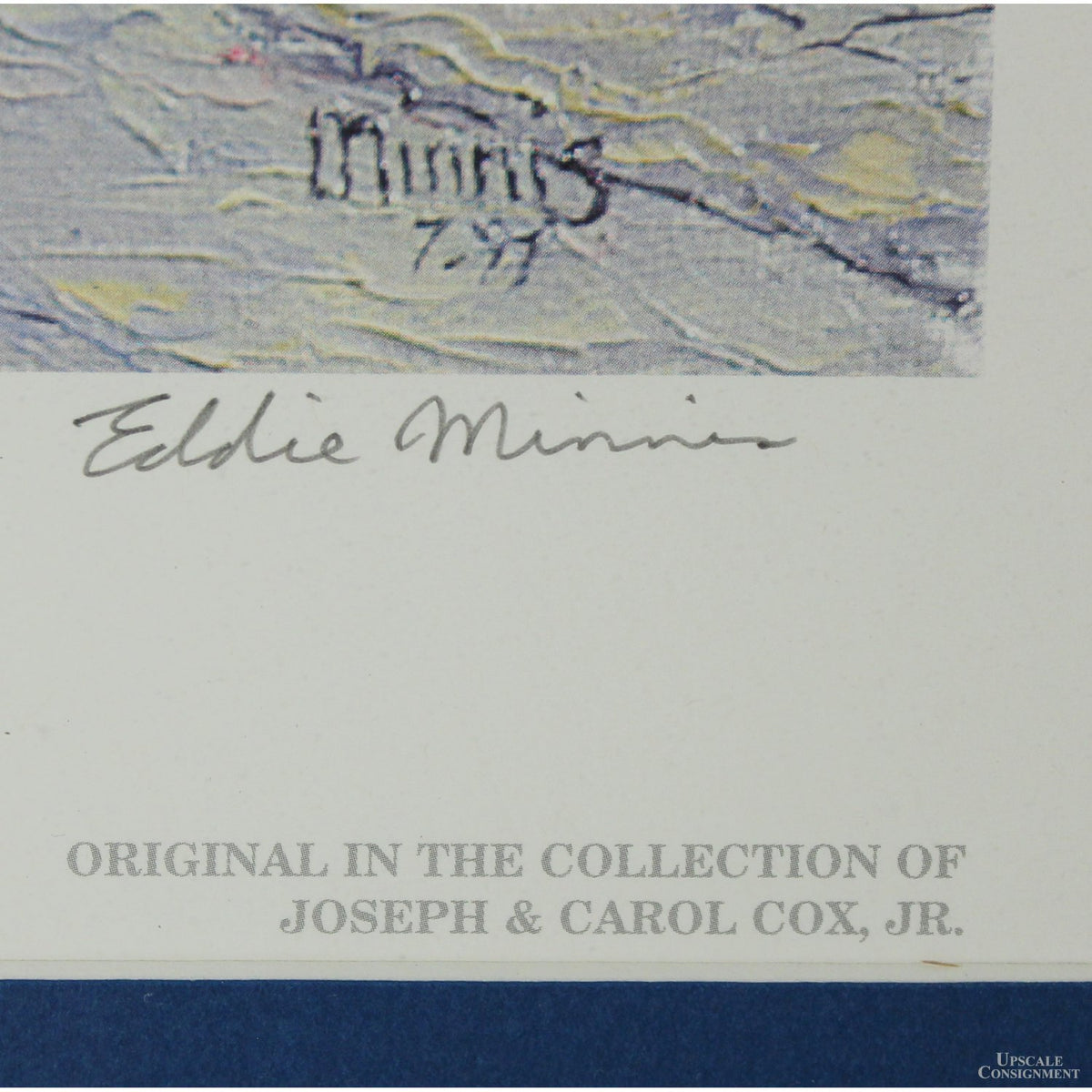 Framed Signed Limited Editon Print 'Princess Street' by Eddie Minnis