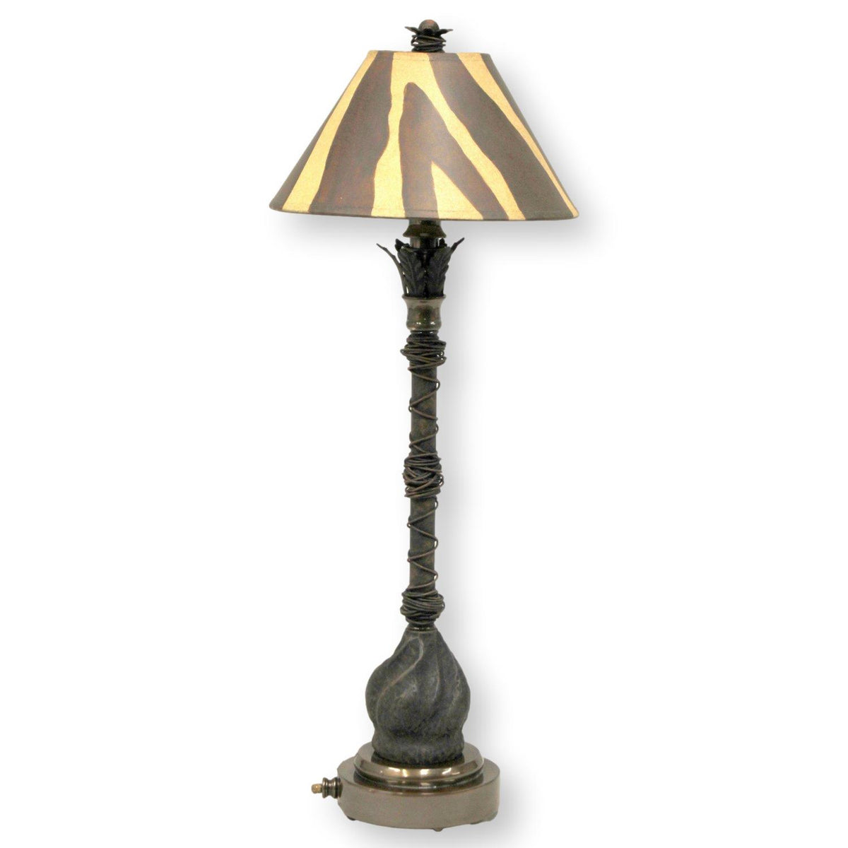 Zebra Shade Buffet Table Lamp