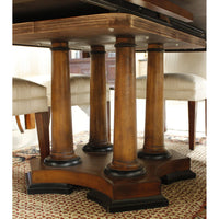 Oval Burlwood Dining Table w/6 Chairs