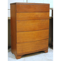 Kroehler Vintage 5 Drawer Mahogany Chest of Drawers