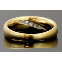 .20ctw Diamond 14K Yellow & White Gold Men's Satin Band