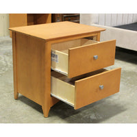 Les Ind. A.P. 2 Drawer Blond Nightstand
