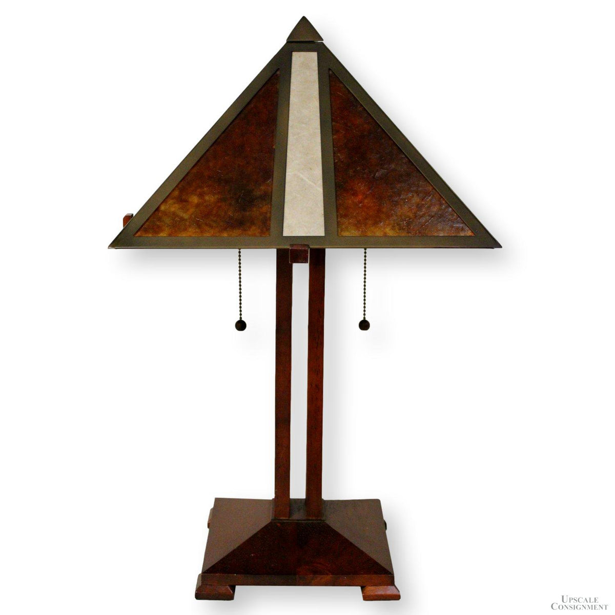 Craftsman Style Table Lamp w/Mica Shade