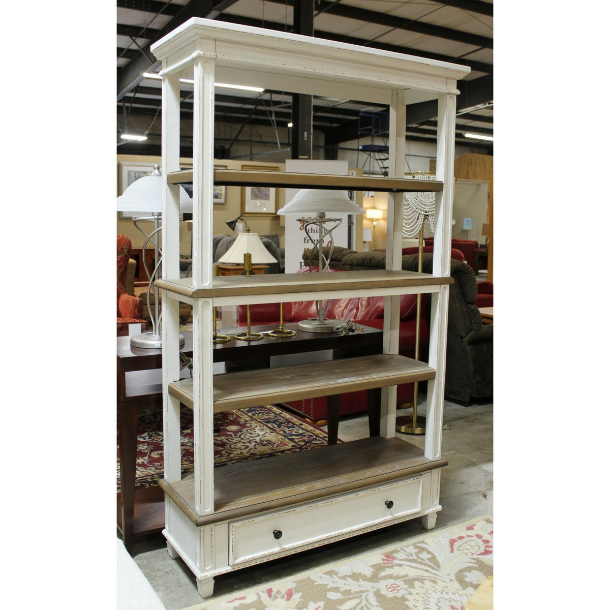 Off-White Etagere w/Drawer