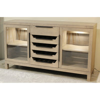 Custom Maple Server w/Wine Storage