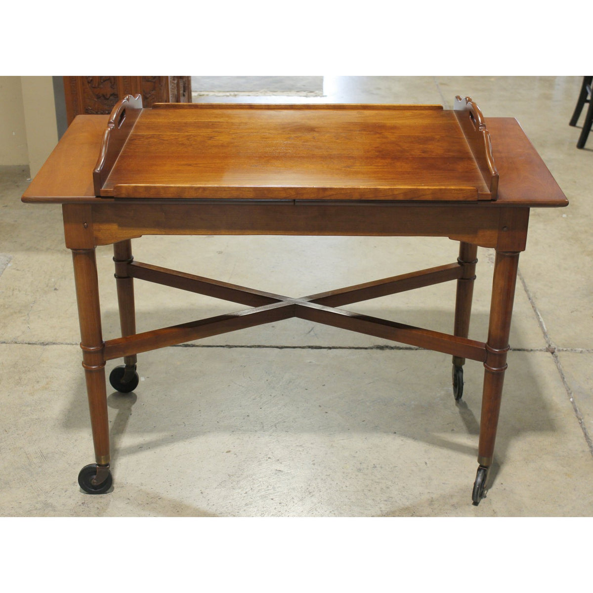 Leopold Stickley Colonial Style Serving Cart w/Tray