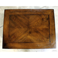 Mahogany Nightstand with Glass Door