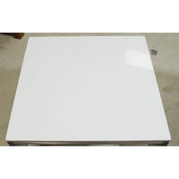 Watson Furn. "Miro" Industrial Metal & White Laminate End Table