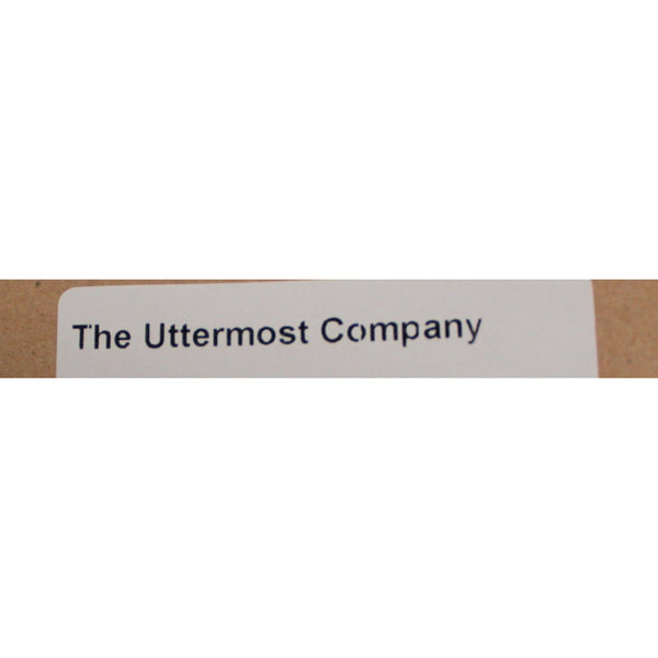 Uttermost Rustic Gray Oval Wall Mirror w/Scalloped Frame