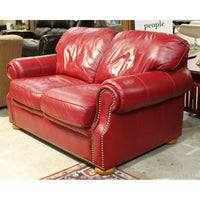 Flexsteel Scarlet Leather Loveseat