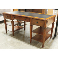 Keyhole Desk w/Black Leather Top