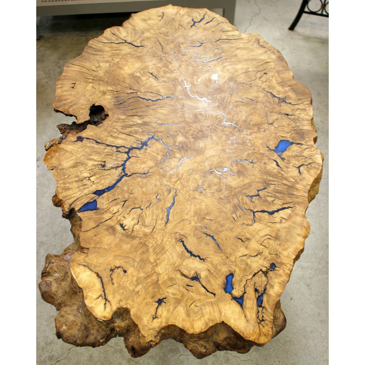 Live Edge Olive Wood Slab Coffee Table