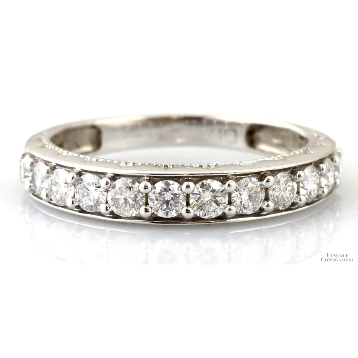 10K White Gold .90ctw Diamond Anniversary Band