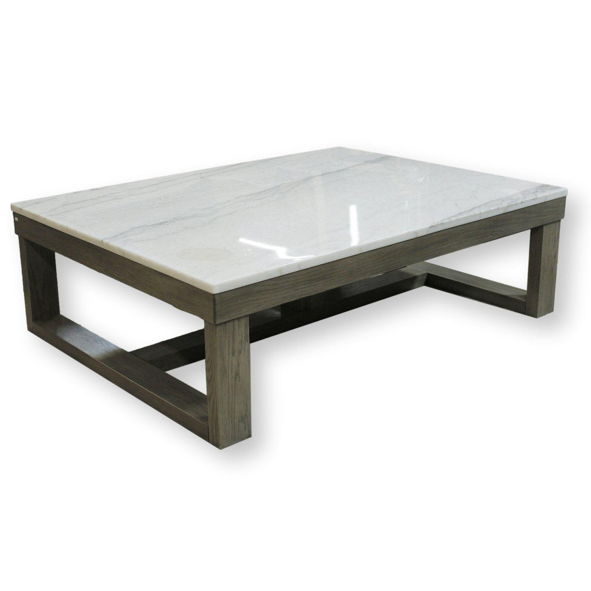 Ashely 'Loyaska' Large Square Marble Top Coffee Table