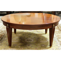 Ethan Allen Round Medallion Coffee Table