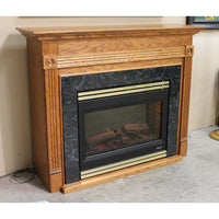 Electric Fireplace w/Oak Mantle Surround